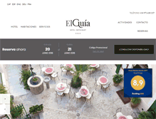 Tablet Screenshot of hotelelguia.com